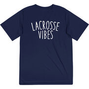 Girls Lacrosse Short Sleeve Performance Tee - Lacrosse Vibes