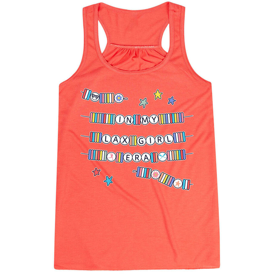 Girls Lacrosse Flowy Racerback Tank Top - In My Lax Girl Era