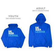 Lacrosse Hooded Sweatshirt - Eat. Sleep. Lacrosse.