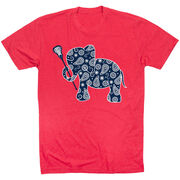 Girls Lacrosse Tshirt Short Sleeve Lax Elephant