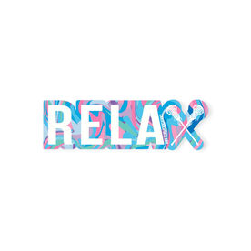 Girls Lacrosse Sticker - Relax (Girls)