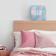 Girls Lacrosse Canvas Wall Art - Relax