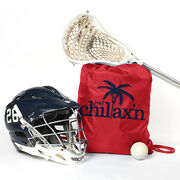 Lacrosse Drawstring Backpack Just Chillax'n