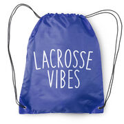 Girls Lacrosse Drawstring Backpack - Lacrosse Vibes