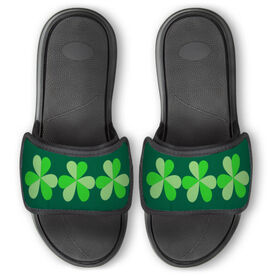 Personalized Repwell&reg; Slide Sandals - Shamrocks