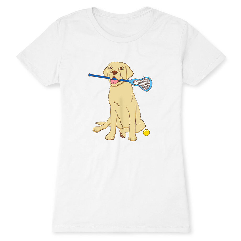 Girls Lacrosse Women's Everyday Tee - Chase The Lax Dog