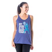 Girls Lacrosse Women's Everyday Tank Top - My Goal Is To Deny Yours