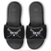 Girls Lacrosse Repwell&reg; Sandal Straps - Personalized Crossed Sticks