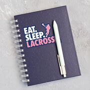 Girls Lacrosse Stickers - Eat Sleep Lacrosse (Set of 2)