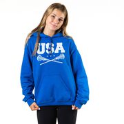 Girls Lacrosse Hooded Sweatshirt - USA Girls Lacrosse