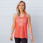 Girls Lacrosse Flowy Racerback Tank Top - Lacrosse Vibes