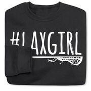 Girls Lacrosse Crewneck Sweatshirt - #LAXGIRL