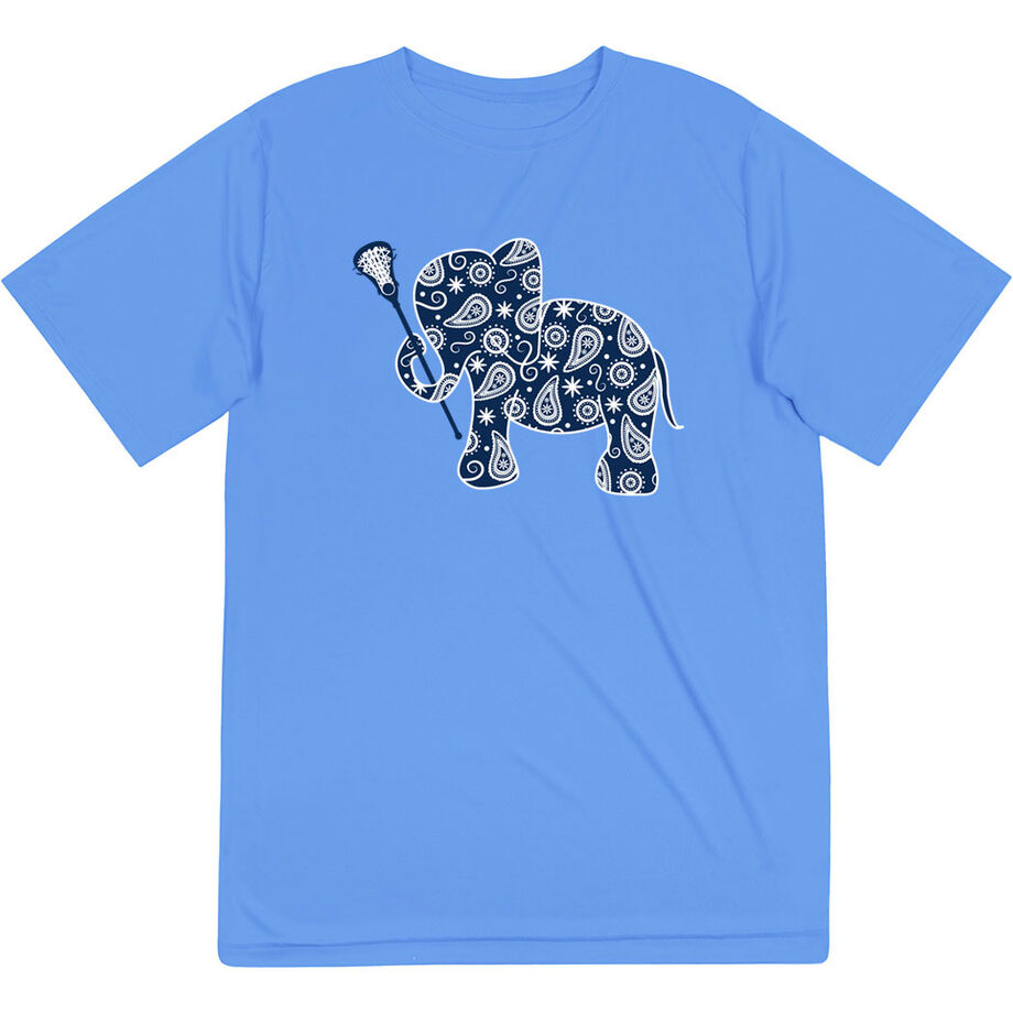 Girls Lacrosse Short Sleeve Performance Tee - Lax Elephant