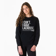 Girls Lacrosse Tshirt Long Sleeve - I Can't. I Have Lacrosse