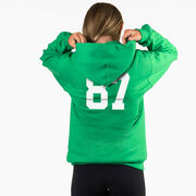 Girls Lacrosse Hooded Sweatshirt - Lacrosse Crossed Girls Sticks