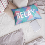 Girls Lacrosse Pillowcase - Relax