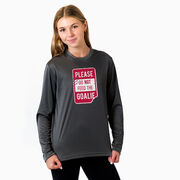 Long Sleeve Performance Tee - Don’t Feed The Goalie