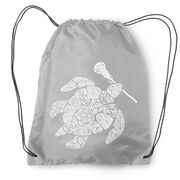 Girls Lacrosse Drawstring Backpack - Lax Turtle
