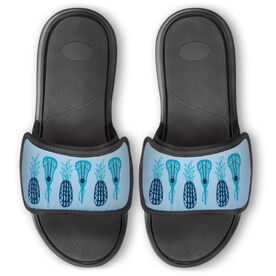Girls Lacrosse Repwell&reg; Slide Sandals - Pineapples