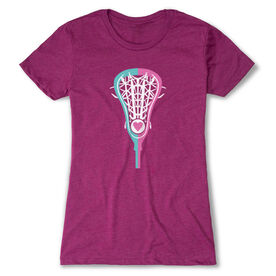 Girls Lacrosse Women's Everyday Tee - Lacrosse Stick Heart