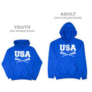 Girls Lacrosse Hooded Sweatshirt - USA Girls Lacrosse