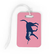 Girls Lacrosse Bag/Luggage Tag - LuLa the Lax Dog