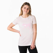 Girls Lacrosse Women's Everyday Tee - LuLa the Lax Dog (Pink)