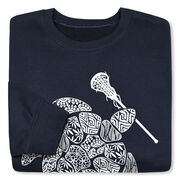 Girls Lacrosse Crewneck Sweatshirt - Lax Turtle