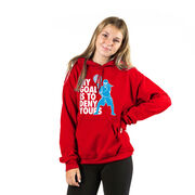 Girls Lacrosse Hooded Sweatshirt - My Goal Is To Deny Yours