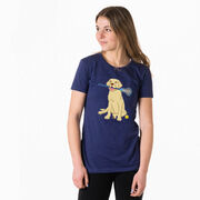 Girls Lacrosse Women's Everyday Tee - Chase The Lax Dog