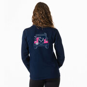 Girls Lacrosse Tshirt Long Sleeve - Lax Cruiser (Back Design)