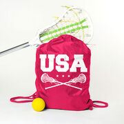 Girls Lacrosse Drawstring Backpack - USA Girls Lacrosse