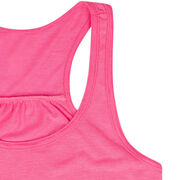 Girls Lacrosse Flowy Racerback Tank Top - Lax Turtle