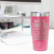 Girls Lacrosse 20 oz. Double Insulated Tumbler - Dear Dad