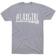 Girls Lacrosse Short Sleeve T-Shirt - #LAXGIRL