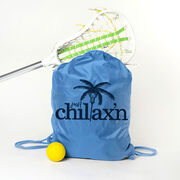 Lacrosse Drawstring Backpack Just Chillax'n