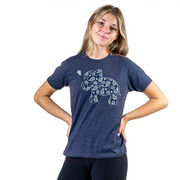 Girls Lacrosse Tshirt Short Sleeve Lax Elephant