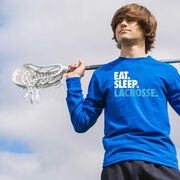 Lacrosse Tshirt Long Sleeve - Eat. Sleep. Lacrosse