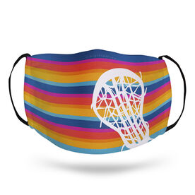 Girls Lacrosse Face Mask - Sunset Stripes