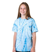 Girls Lacrosse Short Sleeve T-Shirt - LAX Hair Don't Care Tie Dye