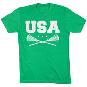 Girls Lacrosse T-Shirt Short Sleeve - USA Girls Lacrosse