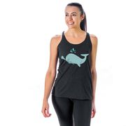 Girls Lacrosse Women's Everyday Tank Top - Lax Whale Chevron