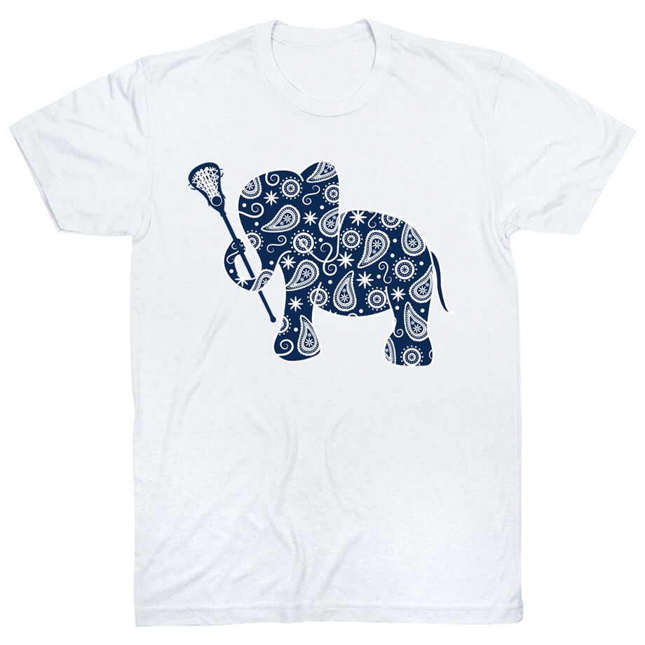 Girls Lacrosse Tshirt Short Sleeve Lax Elephant