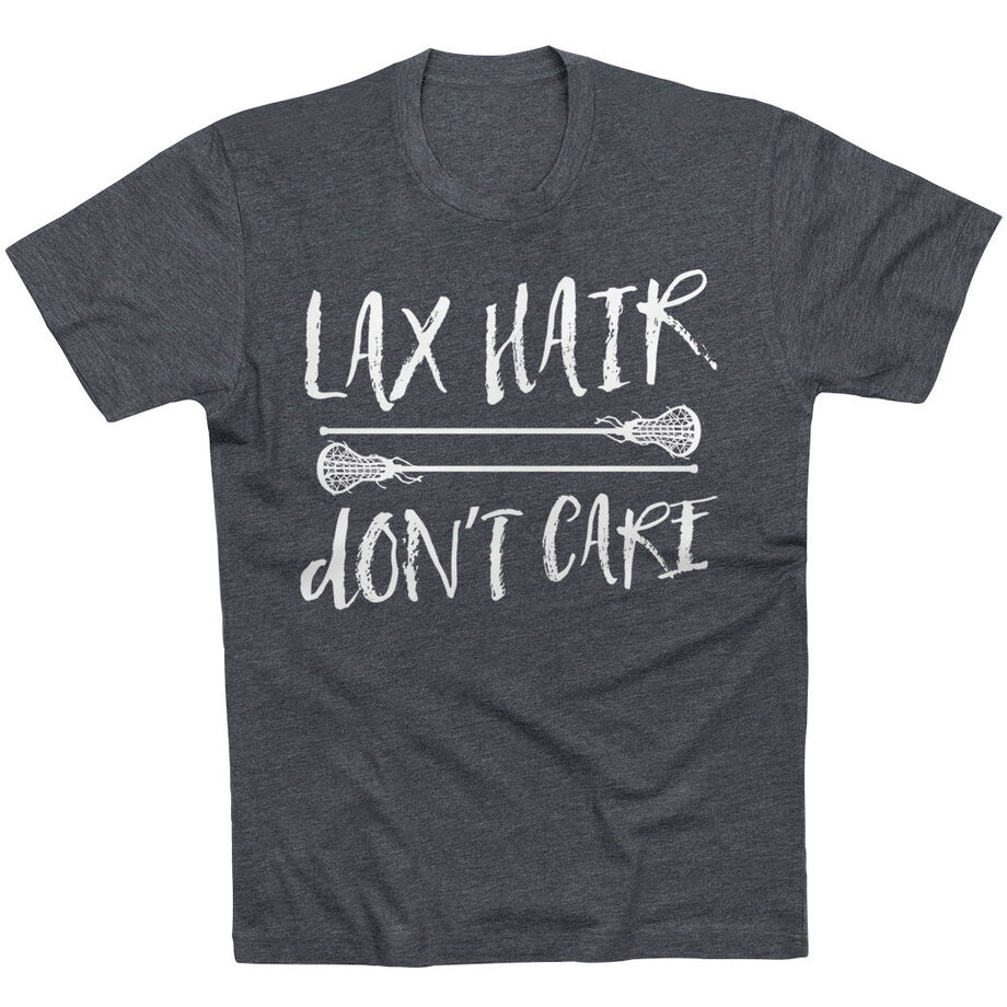 Girls Lacrosse T-Shirt Short Sleeve Lax Hair Don't Care