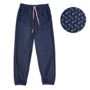 Girls Lacrosse Lounge Pants - Lacrosse Stick Herringbone (Pink)