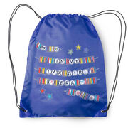 Girls Lacrosse Drawstring Backpack - In My Lax Girl Era