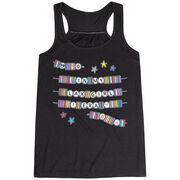 Girls Lacrosse Flowy Racerback Tank Top - In My Lax Girl Era