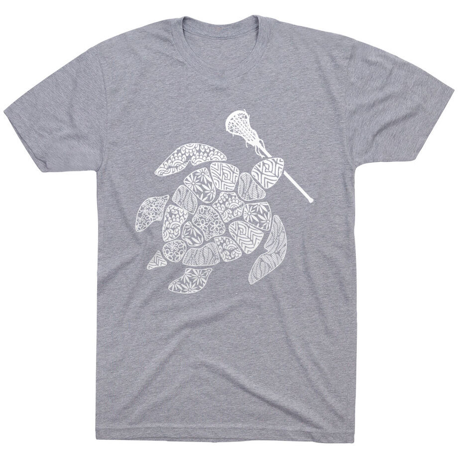 Girls Lacrosse Short Sleeve T-Shirt - Lax Turtle - Personalization Image