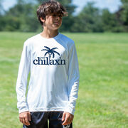 Lacrosse Long Sleeve Performance Tee - Just Chillax'n