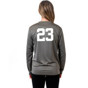 Girls Lacrosse Long Sleeve Performance Tee - Rather Be Playing Lacrosse